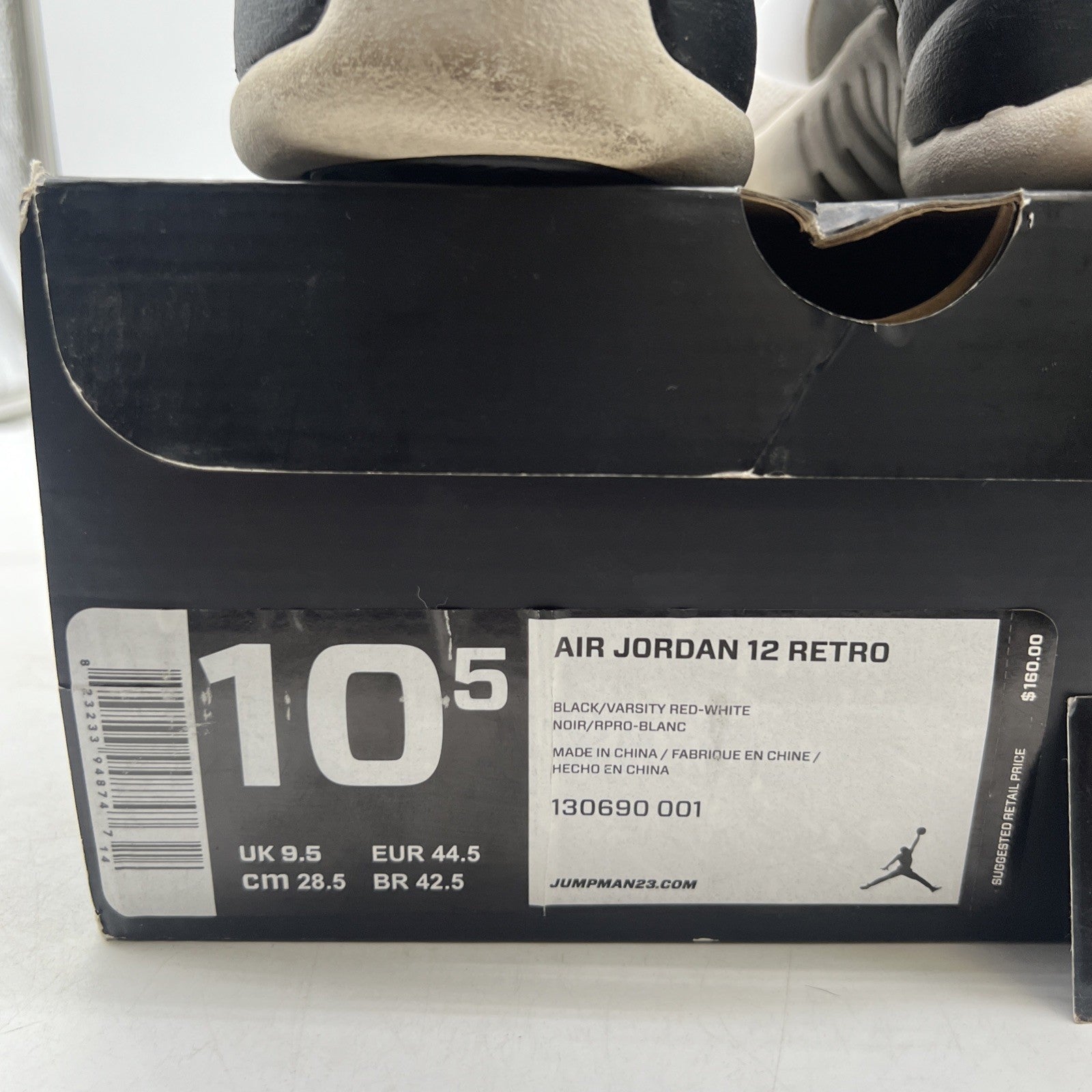 Size 10.5 - Air Jordan 12 Retro 2012 Playoff (130690-001)