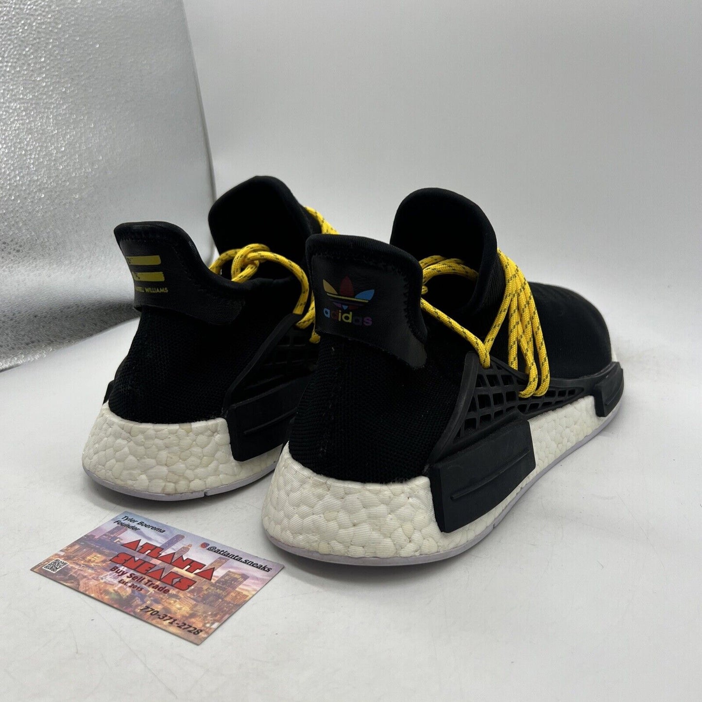 Size 12 - adidas Pharrell x NMD Human Race Core Black Yellow (BB3068)