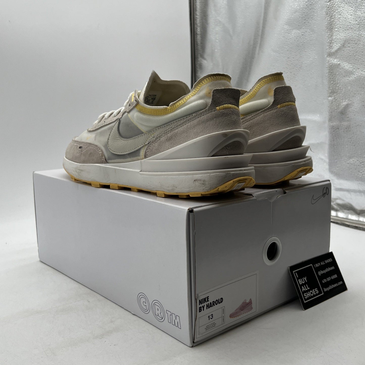 Size 13 - Nike ID Men's Waffle One SE Beige Tan Sail Suede Running Shoe