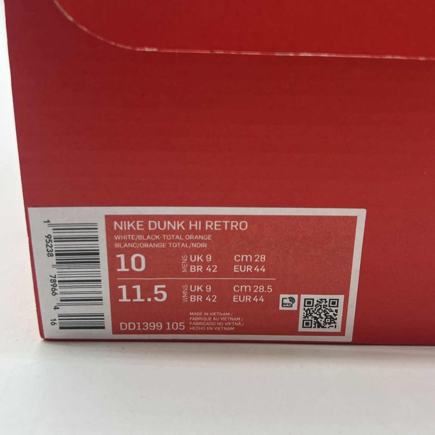 Size 10 - Nike Dunk High Black White (DD1399-105)