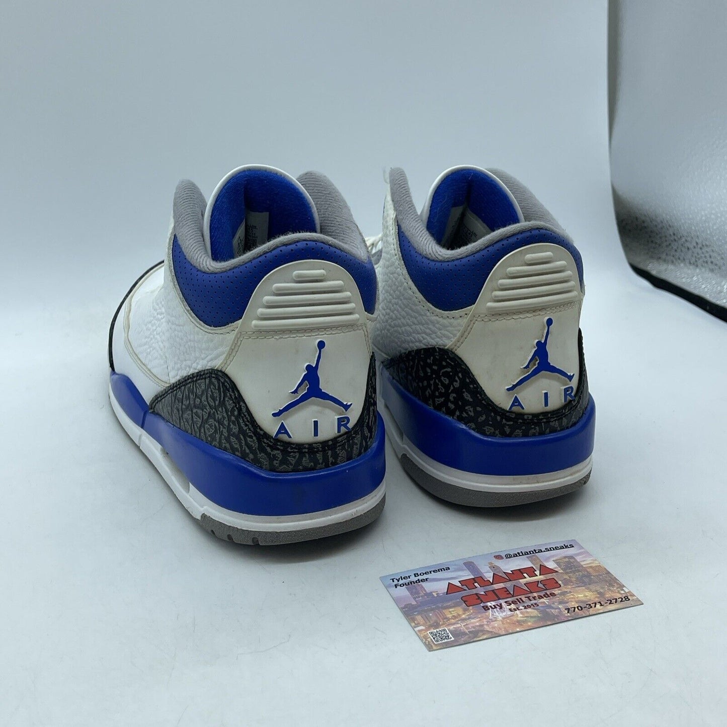 Size 8.5 - Jordan 3 Retro Mid Racer Blue White Leather Grey Suede (CT8532-145)