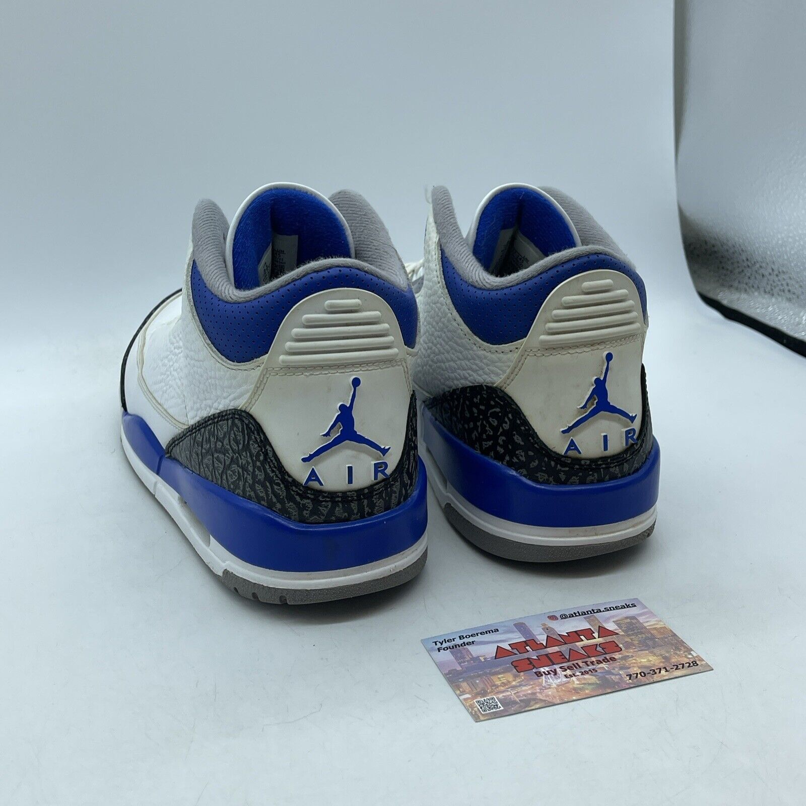 Size 8.5 - Jordan 3 Retro Mid Racer Blue White Leather Grey Suede (CT8532-145)