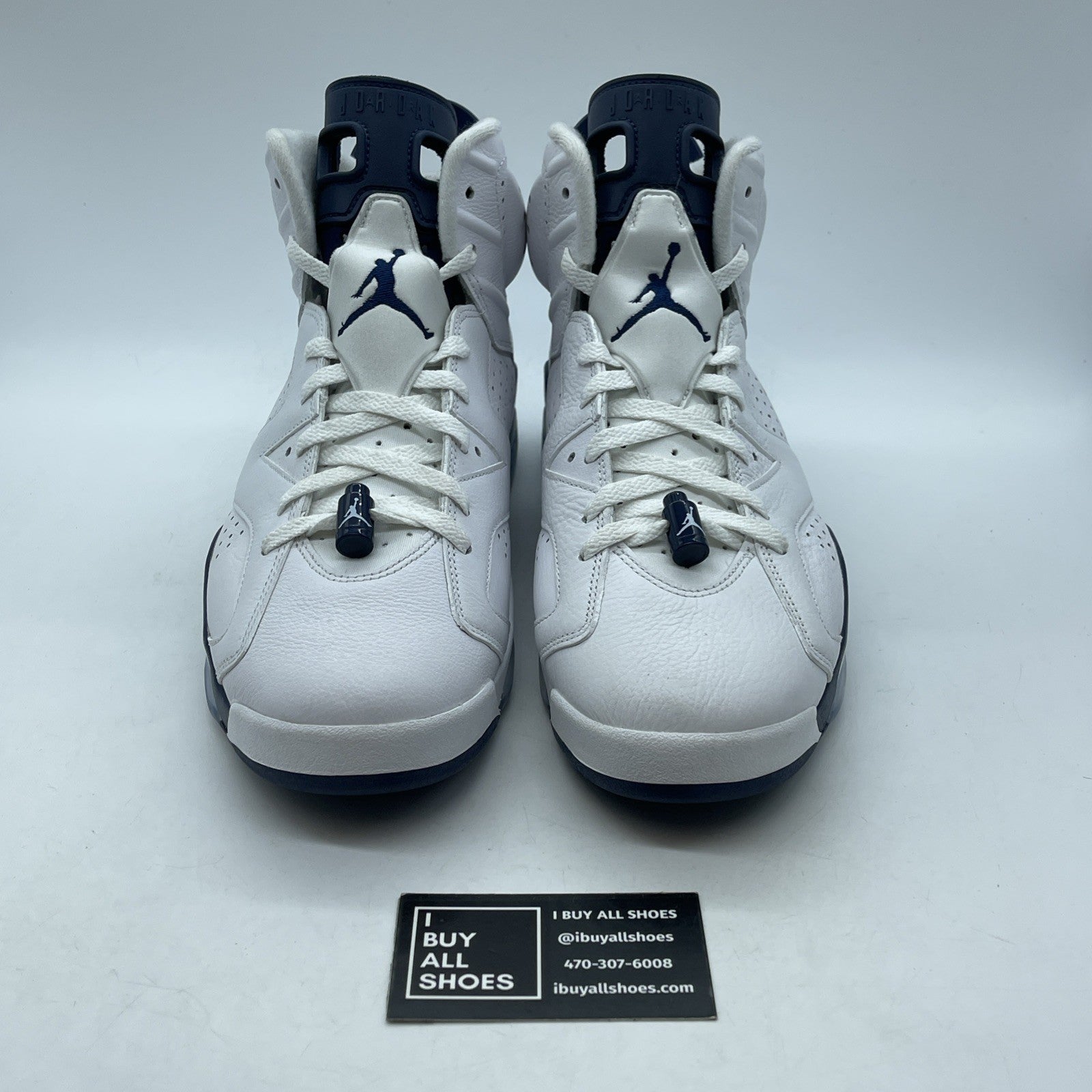 Size 12 - Jordan 6 Retro Midnight Navy White Leather (CT8529-141)