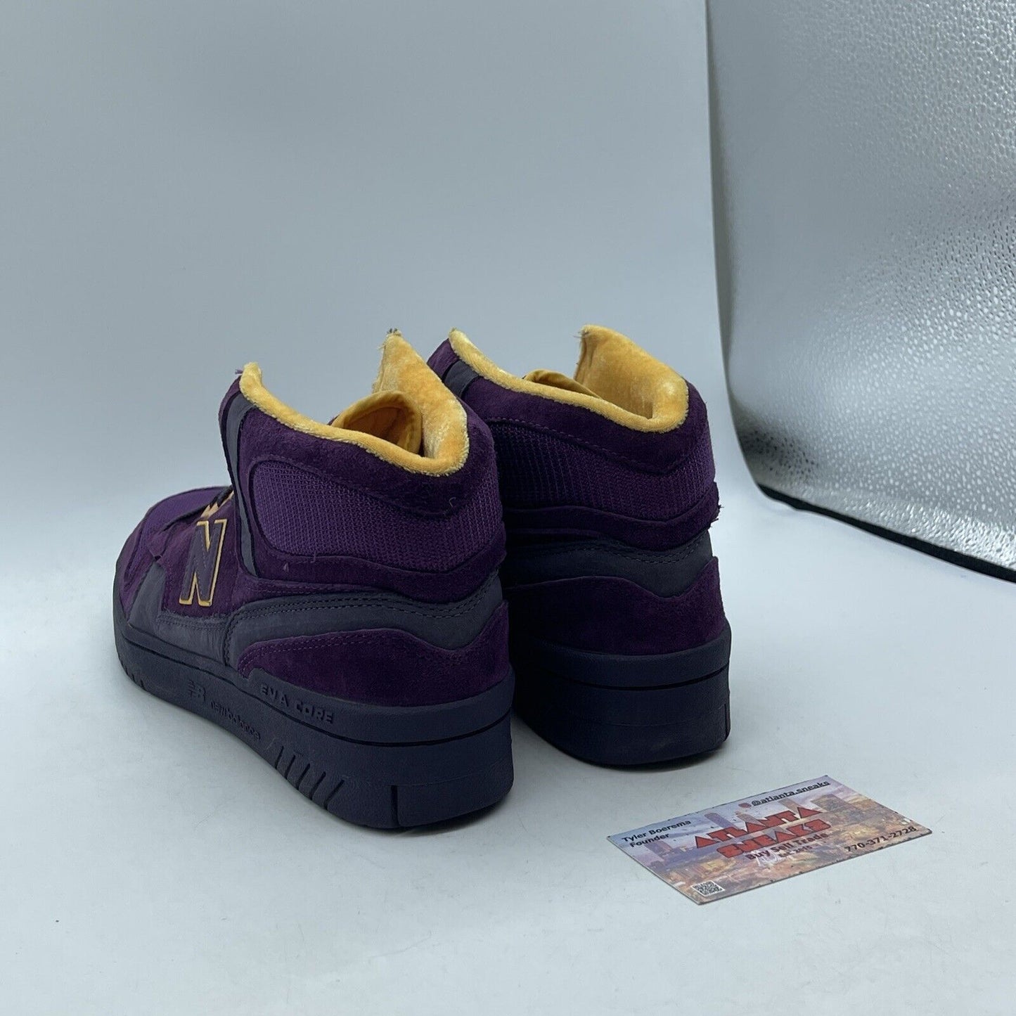 Size 8 - New Balance Packer x P740 Purple Reign Yellow Suede (P740PPR)