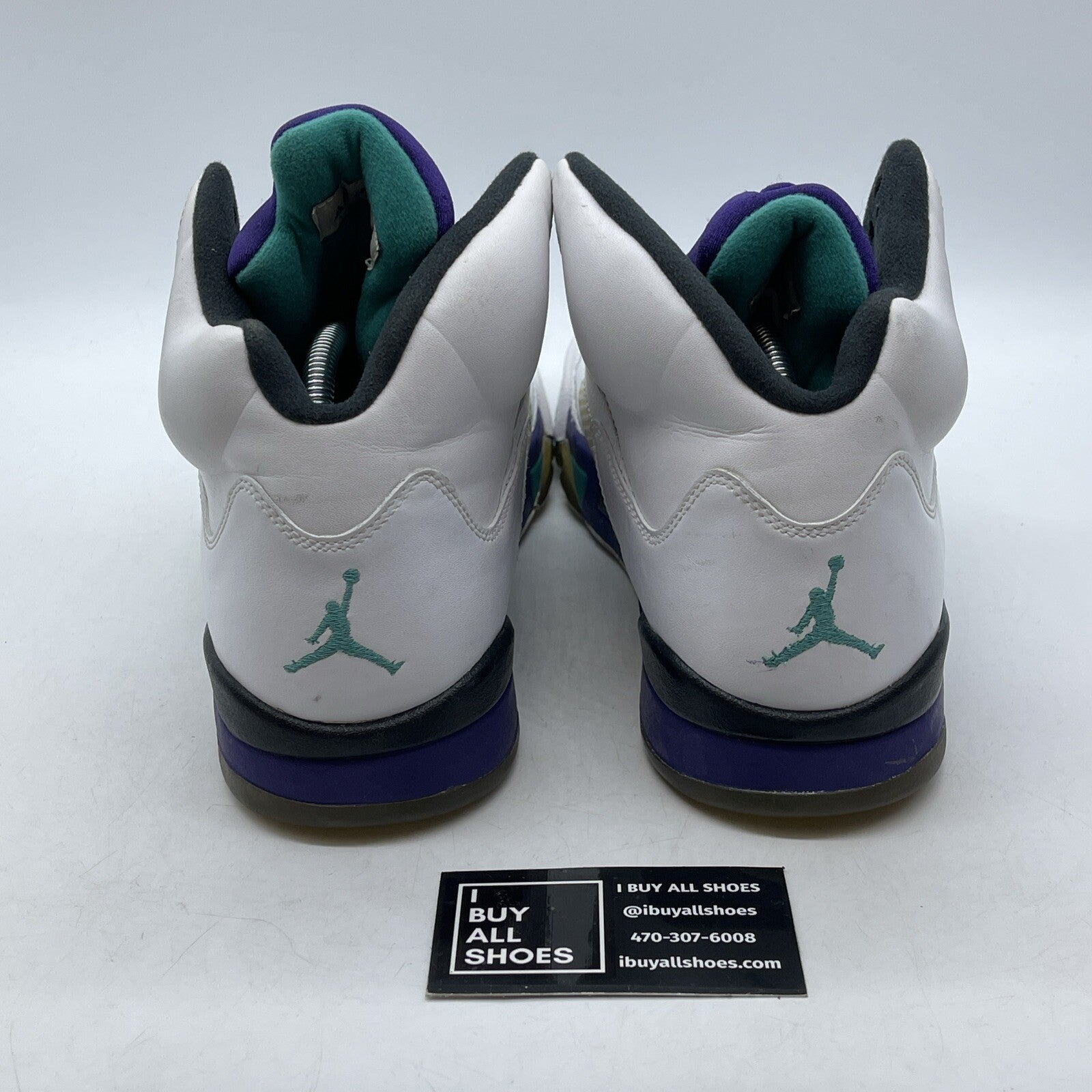 Size 10.5 - Jordan 5 Retro Grape 2013 White Purple Black Leather (136027-108)