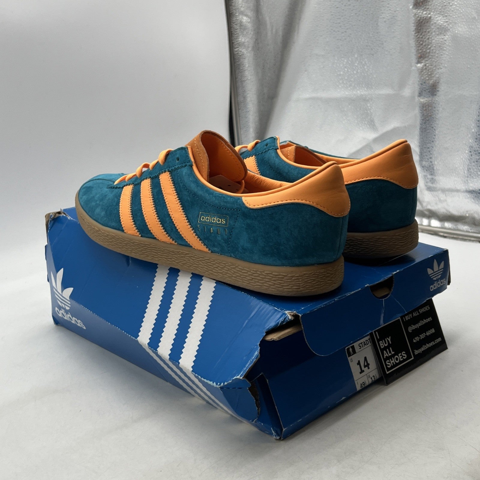 Size 14 - Adidas Stadt Active Teal (EF9168)