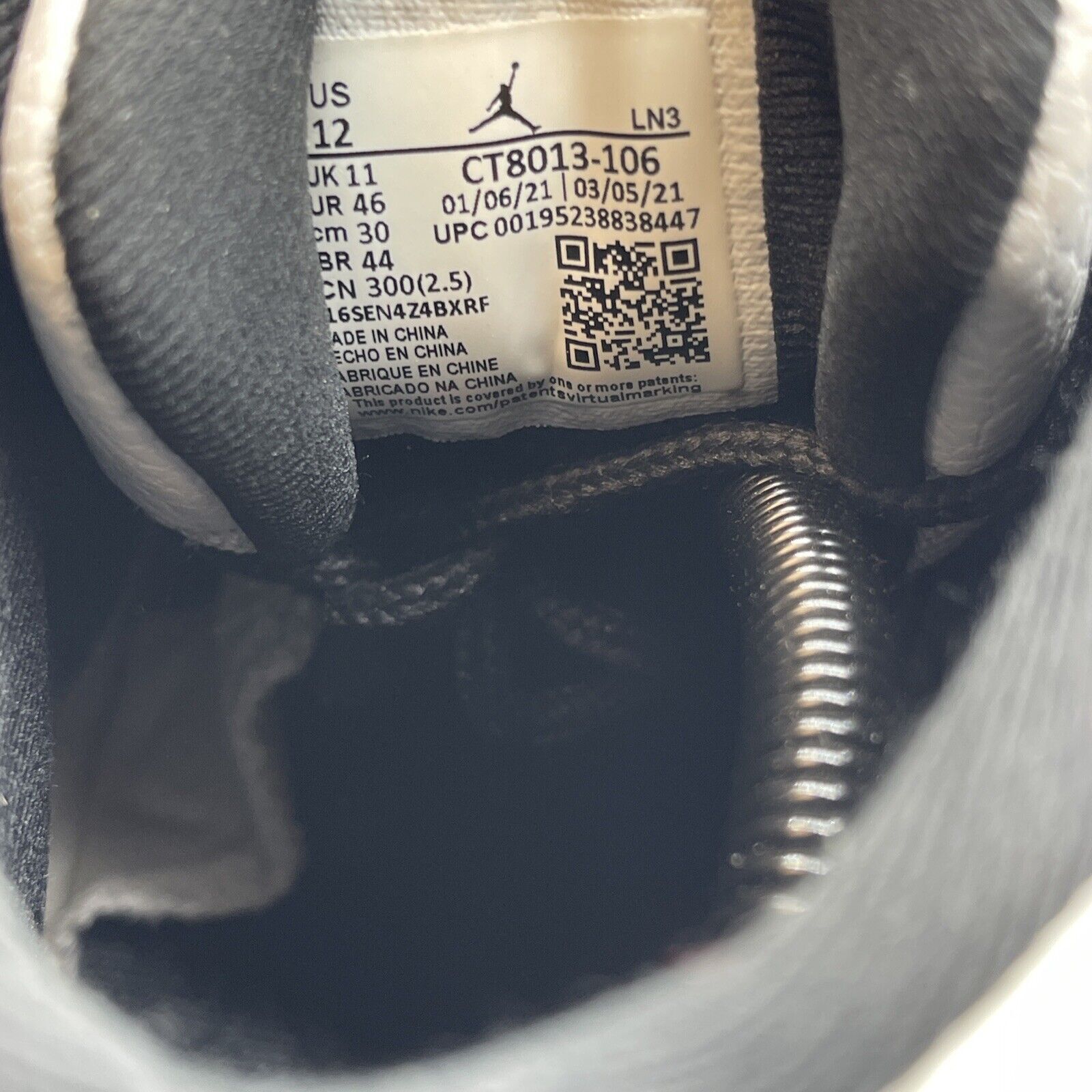 Size 12 - Air Jordan 12 Retro Twist White Black Red Suede Leather (CT8013-106)