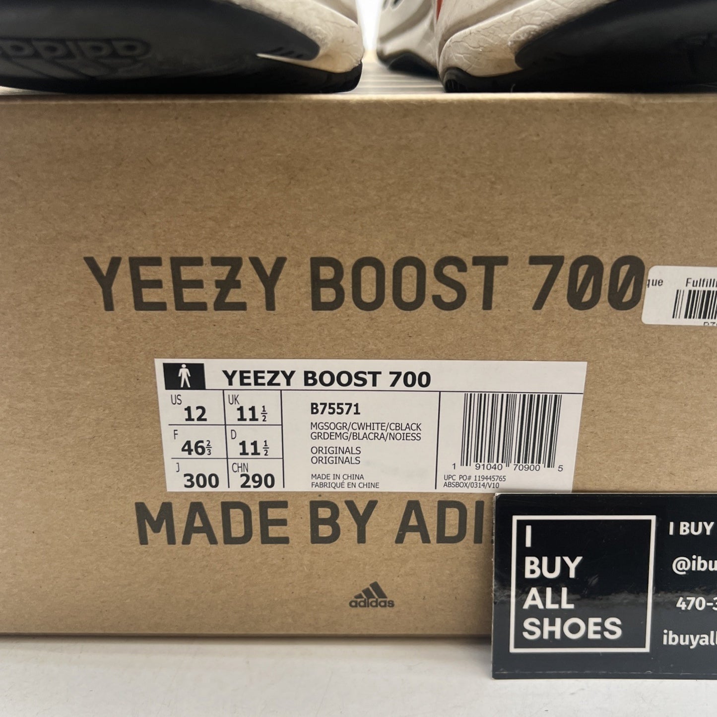 Size 12 - adidas Yeezy Boost 700 Low Wave Runner (B75571)