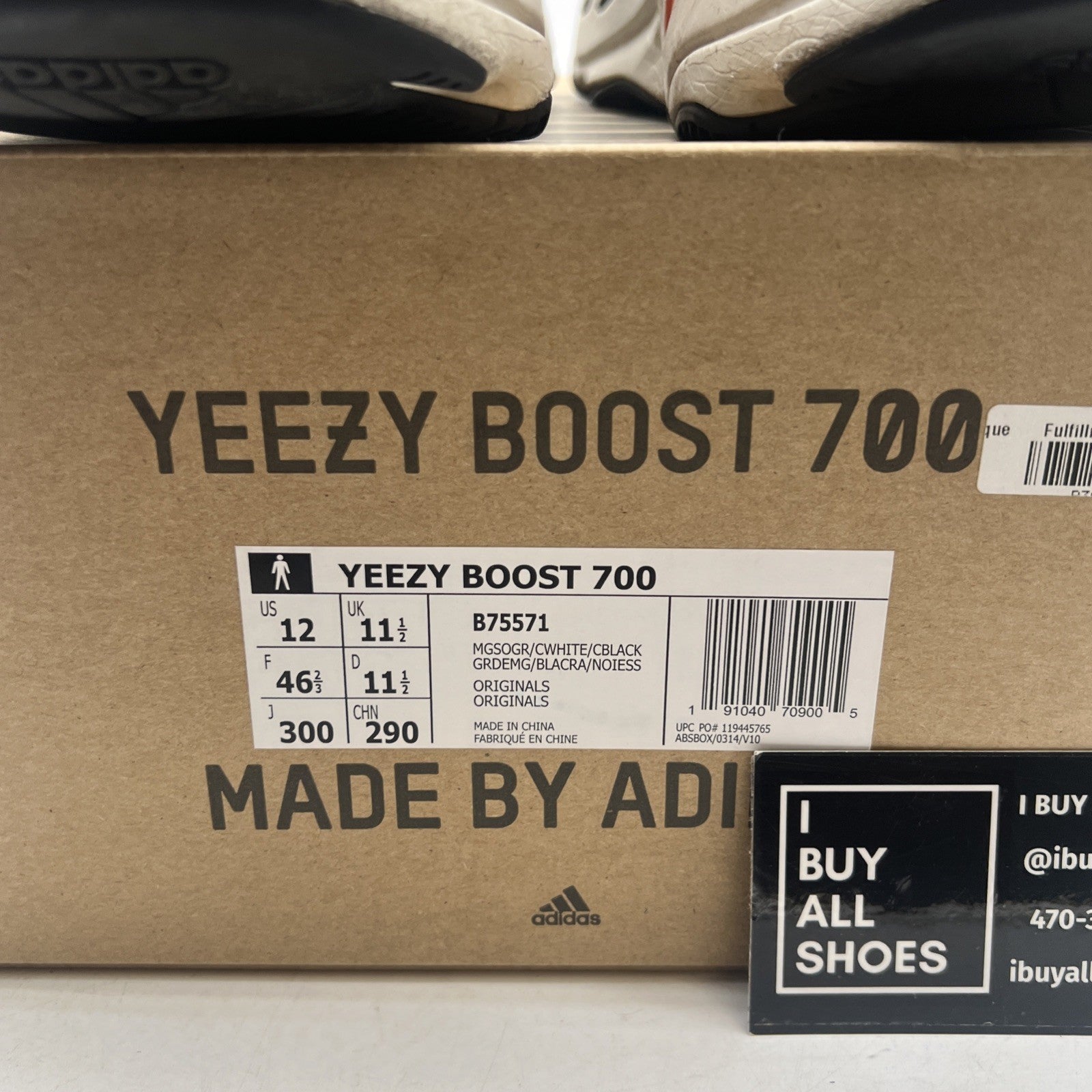 Size 12 - adidas Yeezy Boost 700 Low Wave Runner (B75571)