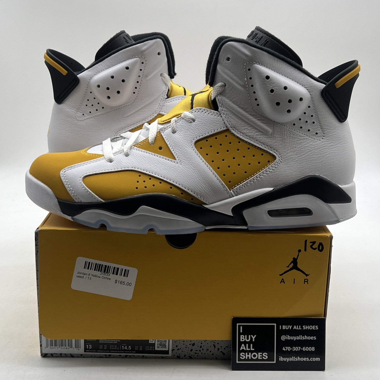 Size 13 - Air Jordan 6 Retro Yellow Ochre (CT8529-170)
