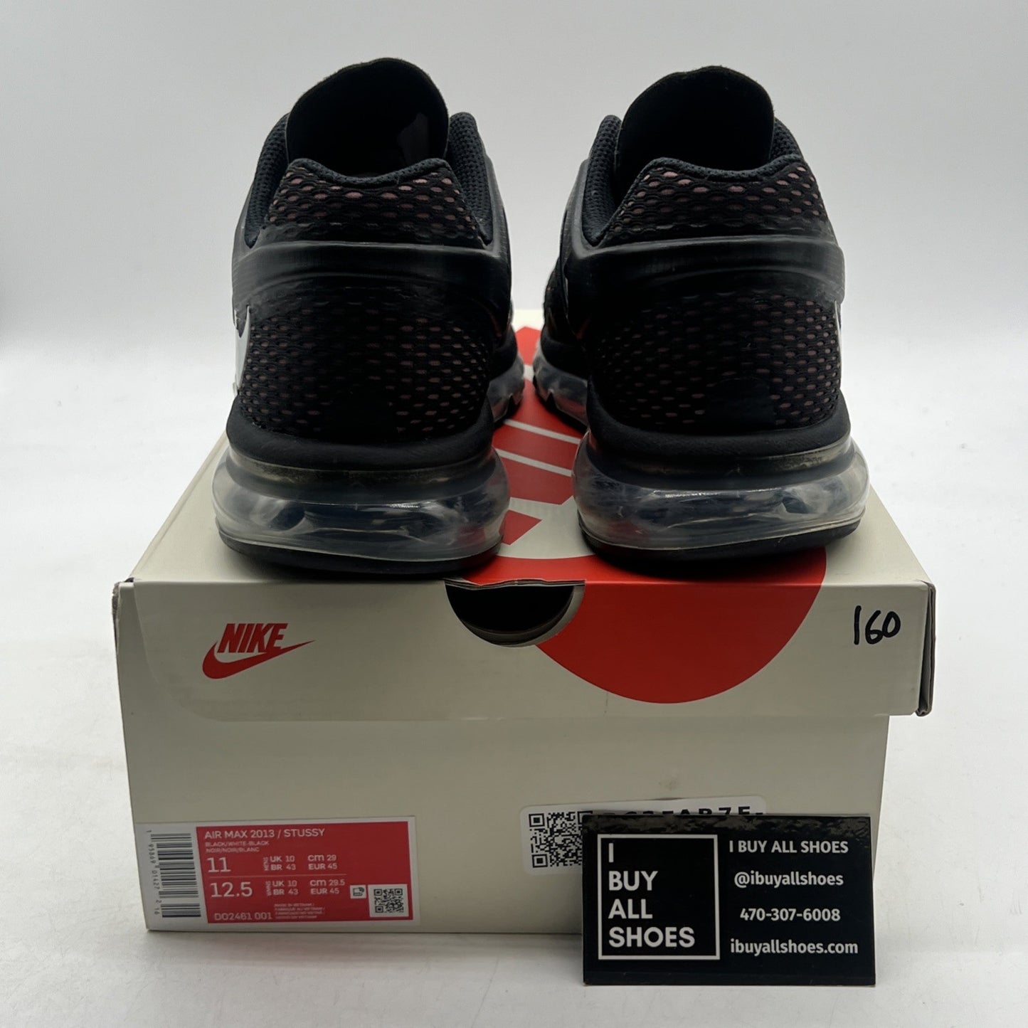 Size 11 - Nike Stussy x Air Max 2013 Black (DO2461-001)