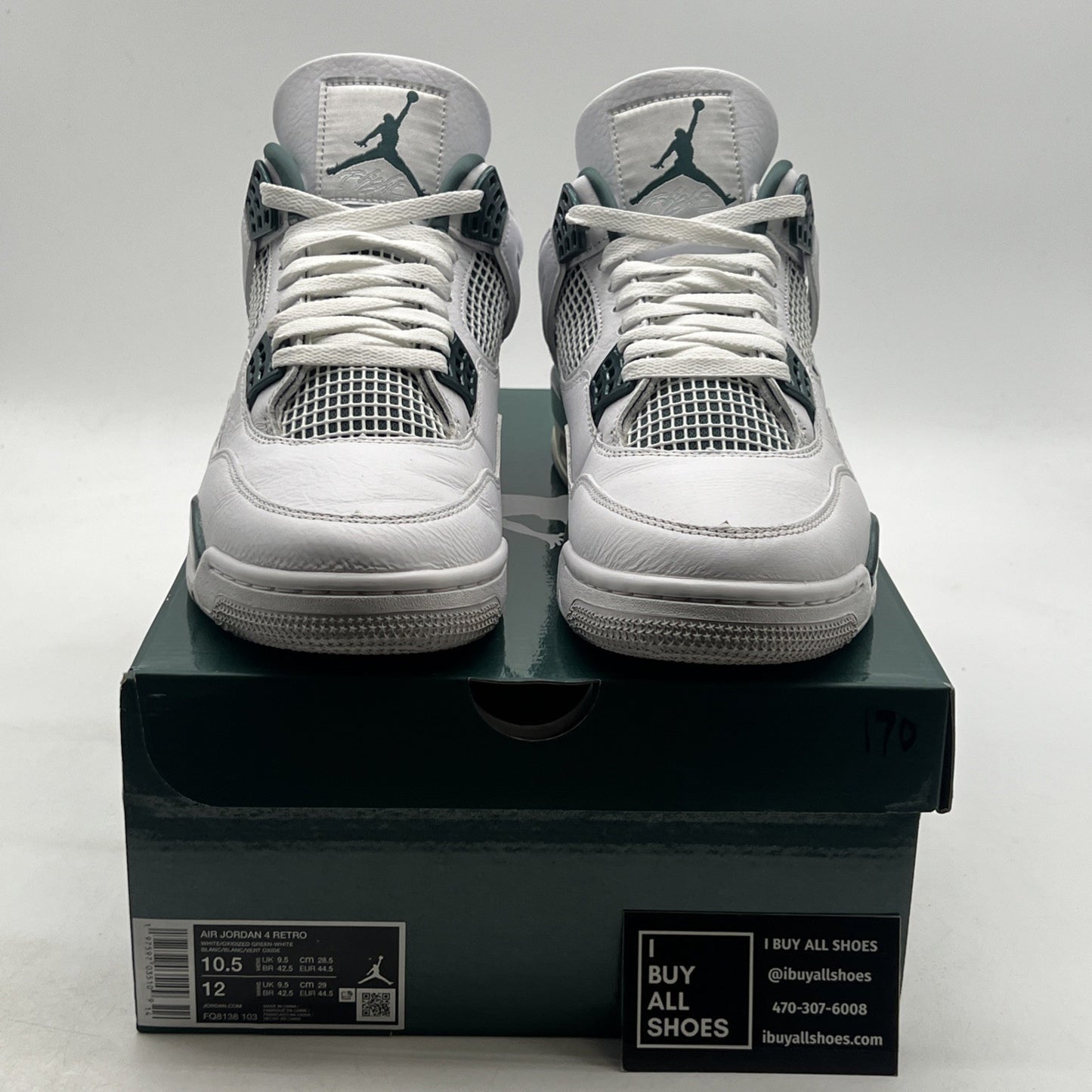 Size 10.5 - Air Jordan 4 Retro Oxidized Green (FQ8138-103)