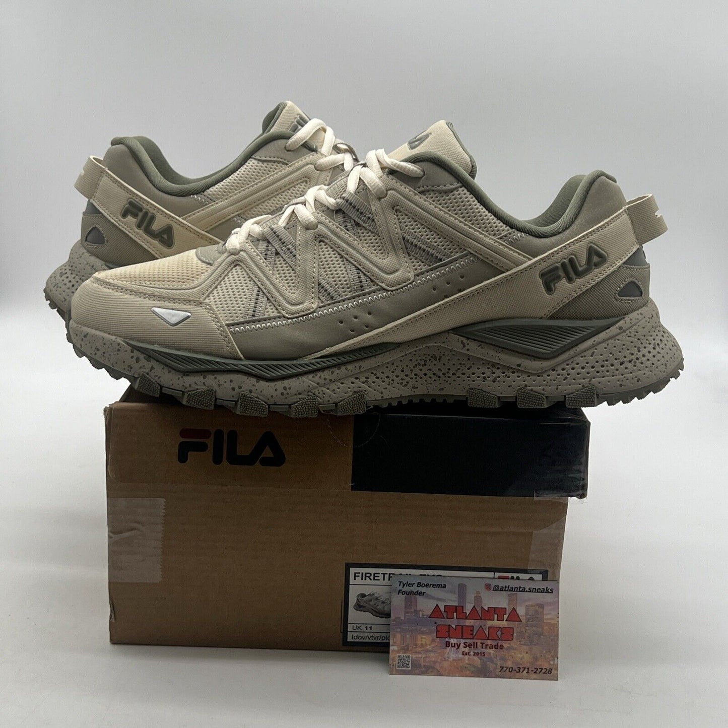 Size 12 - Fila Firetrail Evo Outdoor Shoe Beige | (1JM02581 050)