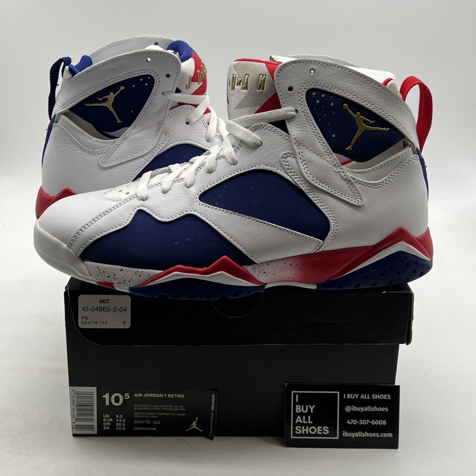 Size 10.5 - Air Jordan 7 Retro Tinker Alternate (304775-123)