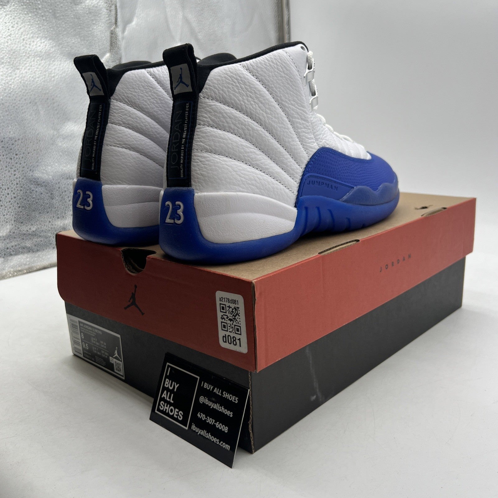 Size 8 - Air Jordan 12 Retro Blueberry (CT8013-140)