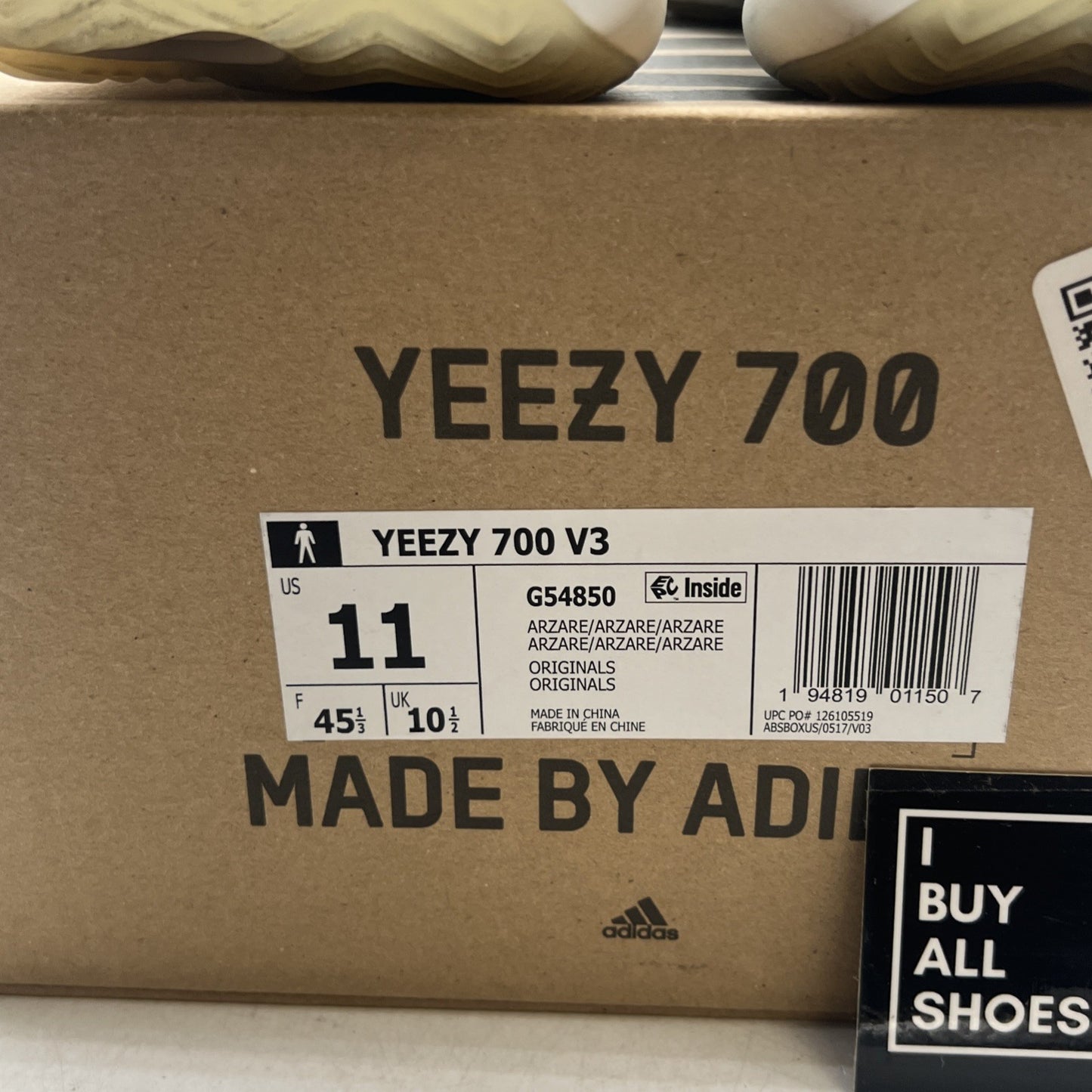 Size 11 - Adidas Yeezy 700 V3 Arzareth (G54850)