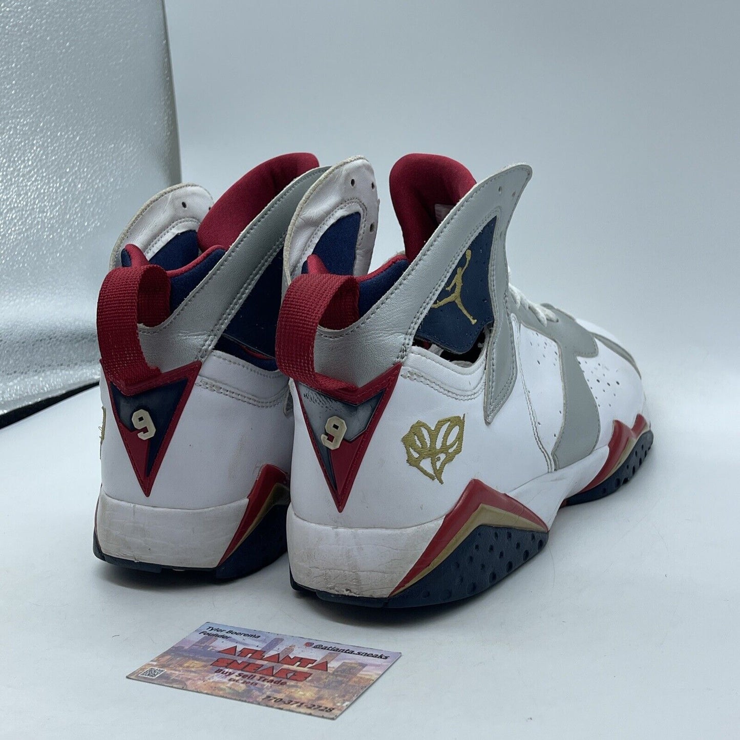 Size 12 - Air Jordan 7 Retro For The Love Of The Game White Silver (304775-103)