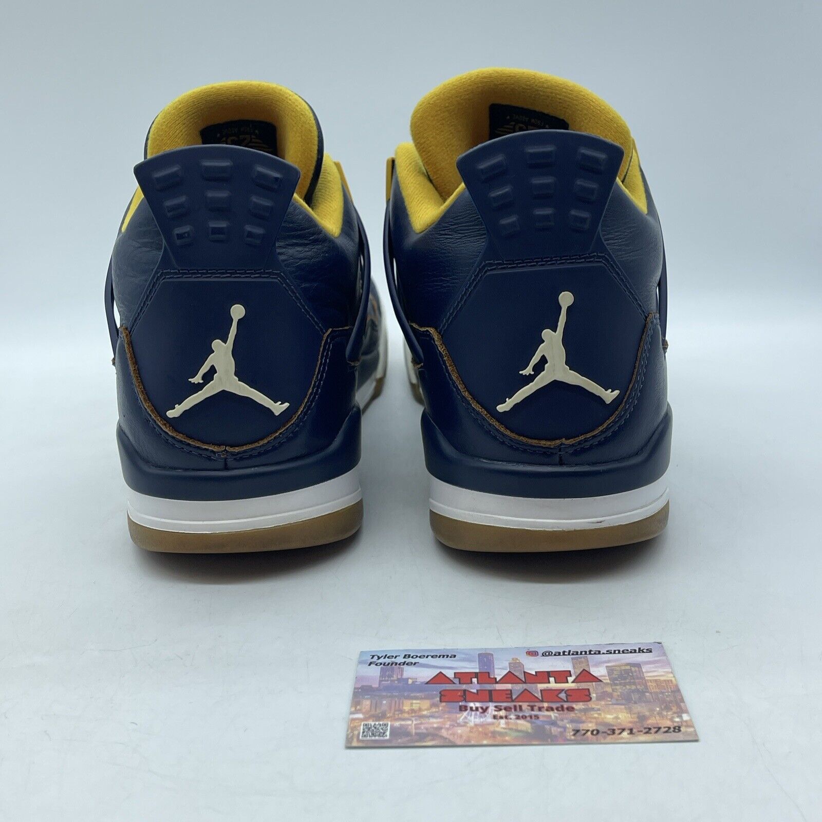 Size 11 - Air Jordan 4 Retro Dunk From Above Blue Yellow White (308497-425)