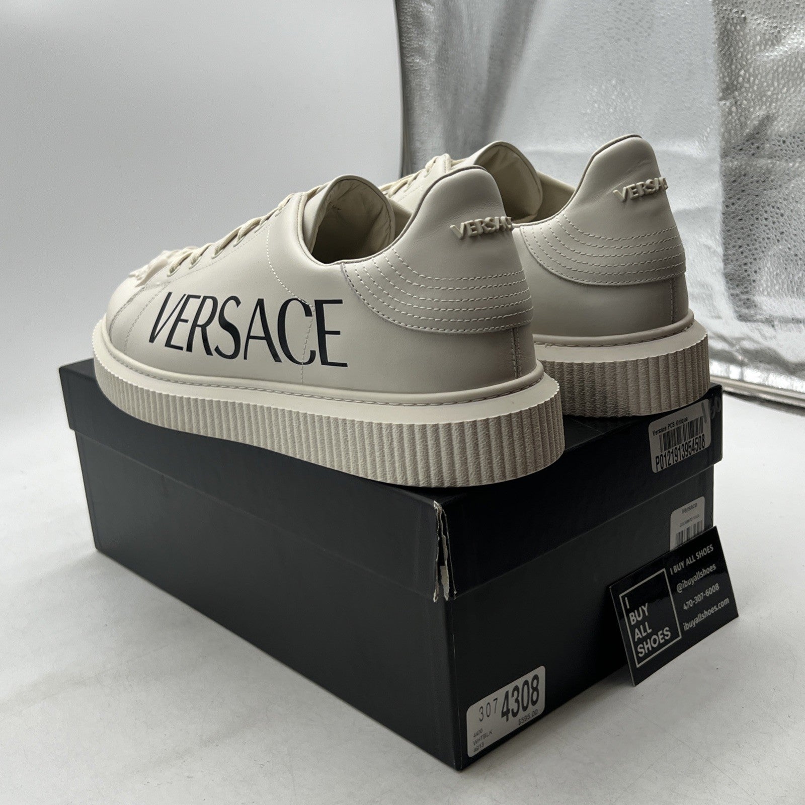 Size 46 - Versace Off White 3d Medusa Head Sneakers