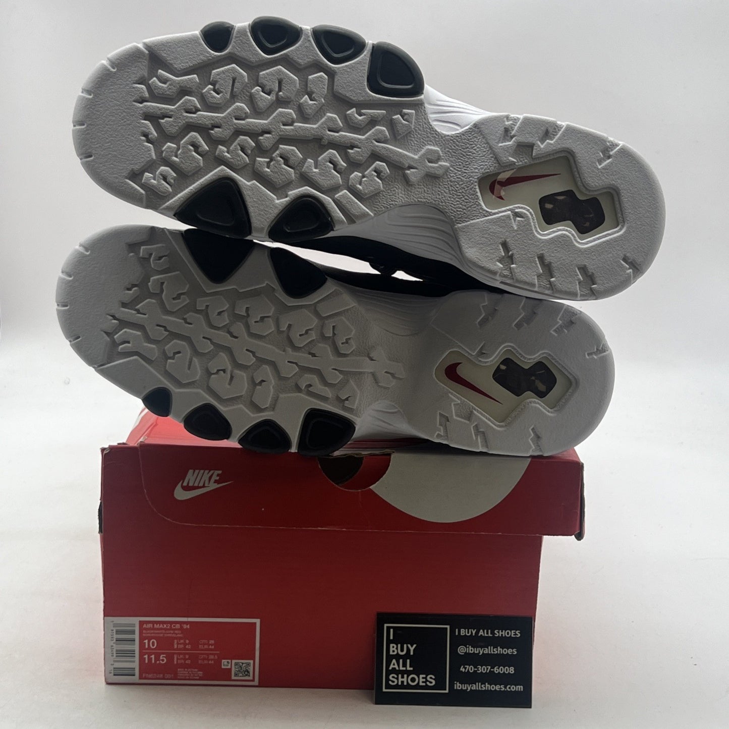 Size 10 - Nike Air Max 2 CB 94 Black Gym Red (FN6248-001)