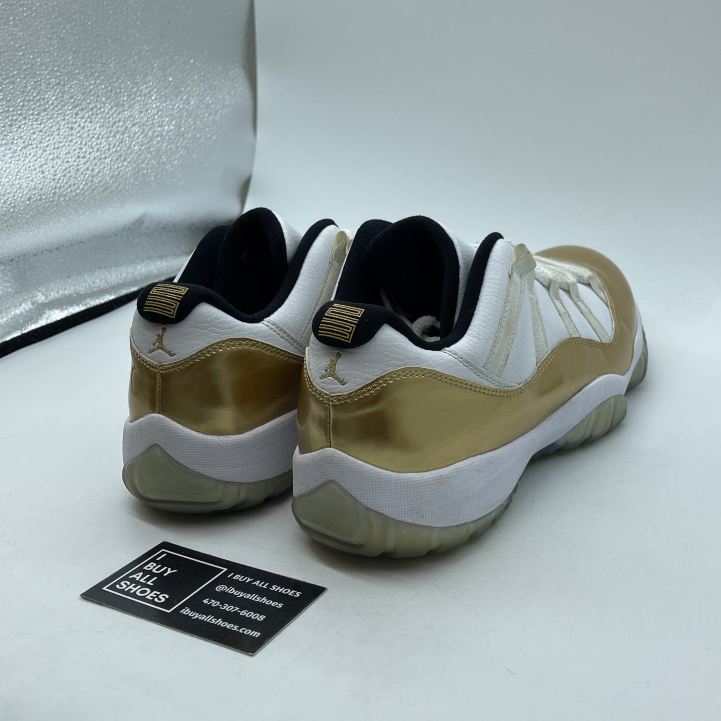 Size 11 - Air Jordan 11 Retro Low Closing Ceremony Gold White (528895-103)
