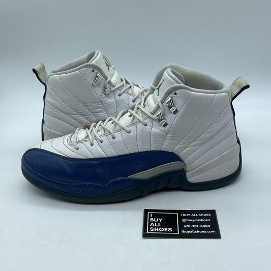 Size 10.5 - Jordan 12 Retro French Blue White Leather (130690-113)