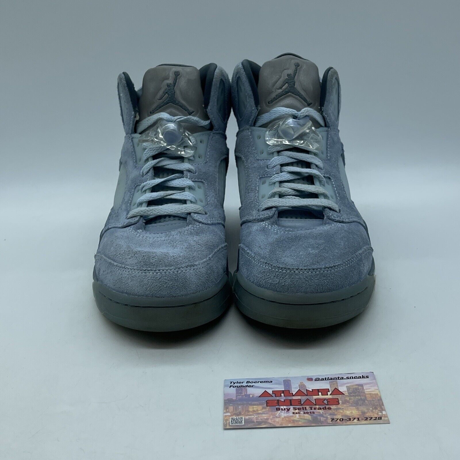 Size 7.5W- Air Jordan 5 Retro Blue Bird Sliver (DD9336-400)