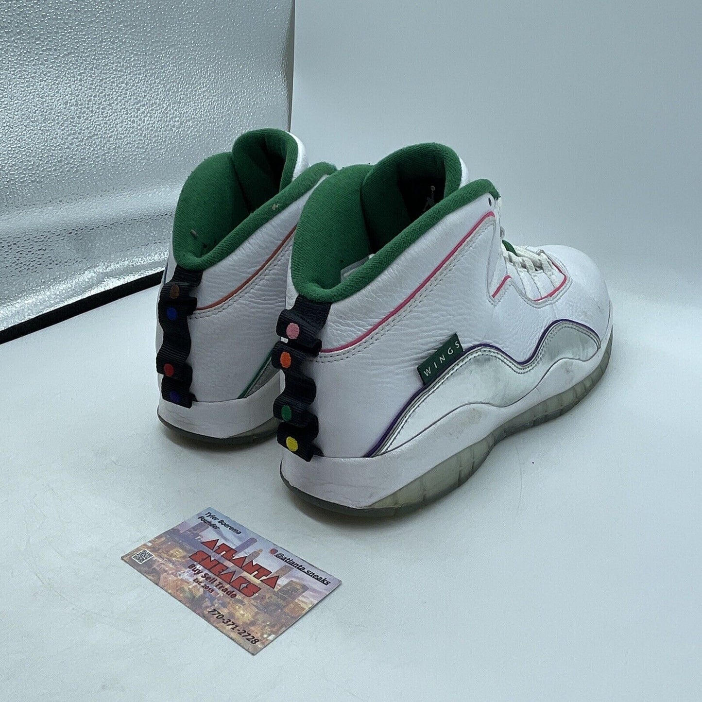 Size 10.5 - Air Jordan 10 Retro Wings White Orange Green Black (CK4352-103)