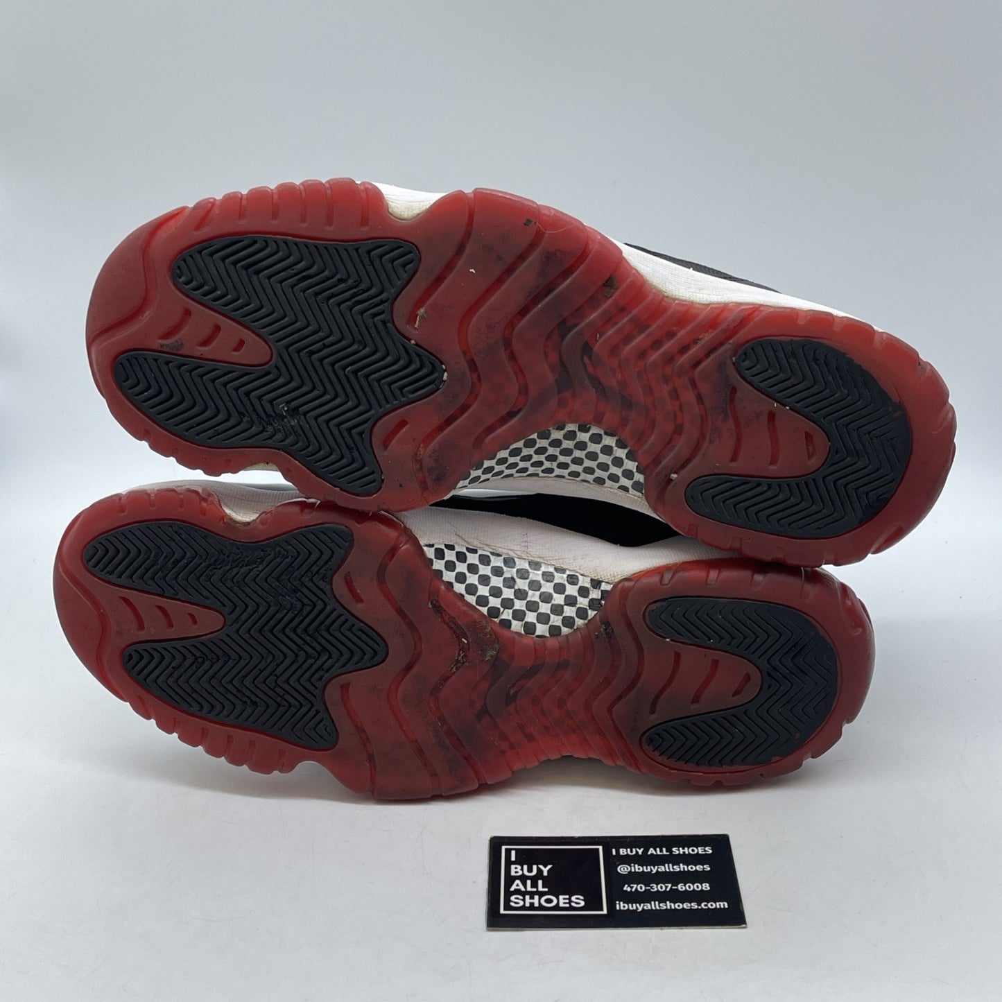 Size 11.5 - Jordan 11 Retro High Bred Black Red Suede Leather (378037-061)