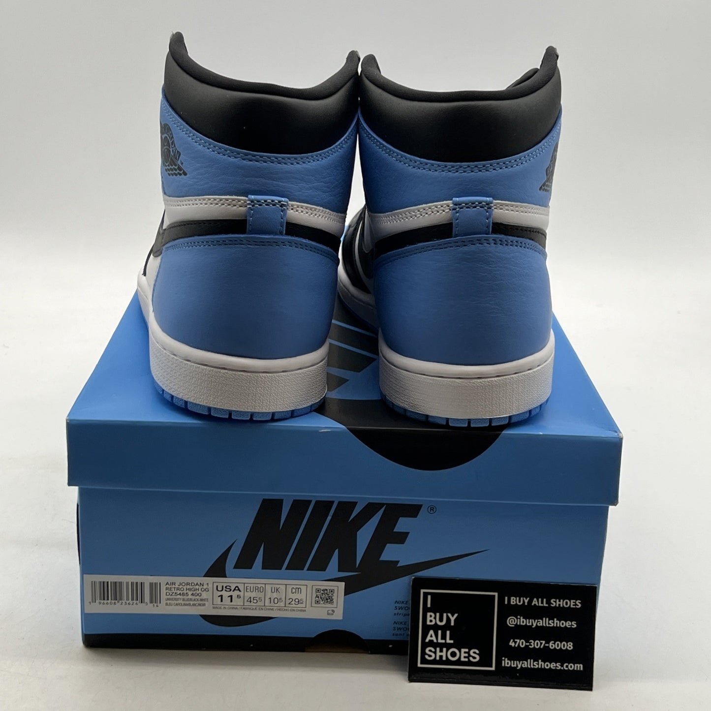 Size 11.5 - Air Jordan 1 Retro OG High UNC Toe (DZ5485-400)