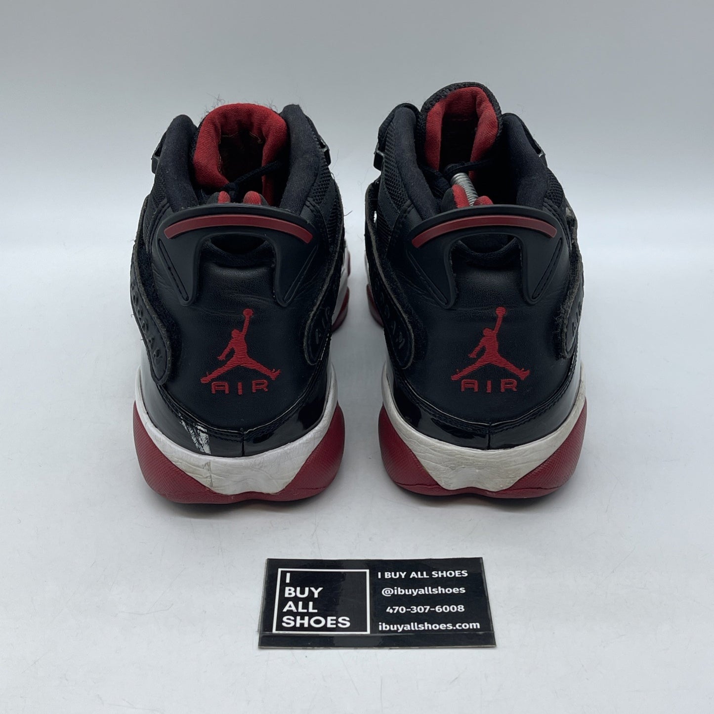 Size 11.5 - Jordan 6 Rings 2013 Bred Black Red Suede Leather (322992-071)