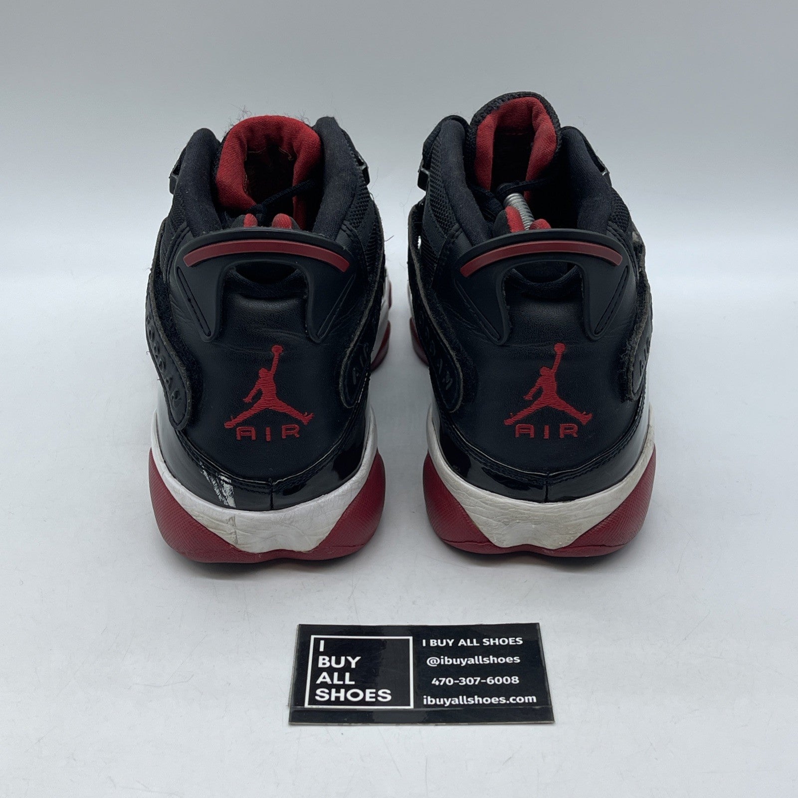 Size 11.5 - Jordan 6 Rings 2013 Bred Black Red Suede Leather (322992-071)