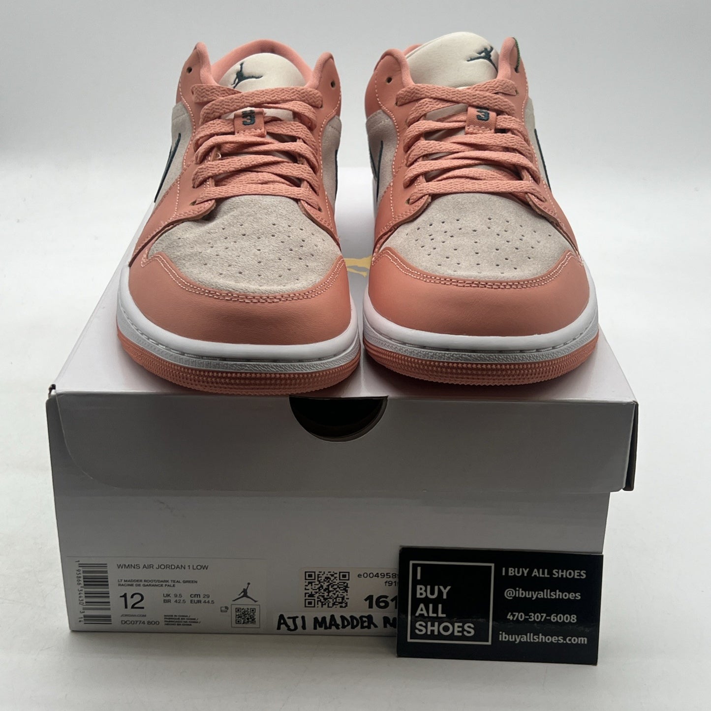 Size 12W - Air Jordan 1 Low Light Madder Root Women's (DC0774-800)