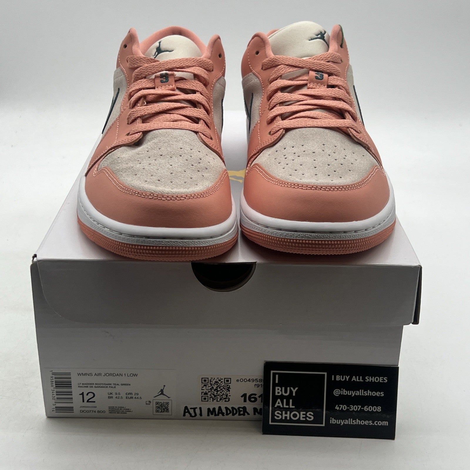 Size 12W - Air Jordan 1 Low Light Madder Root Women's (DC0774-800)