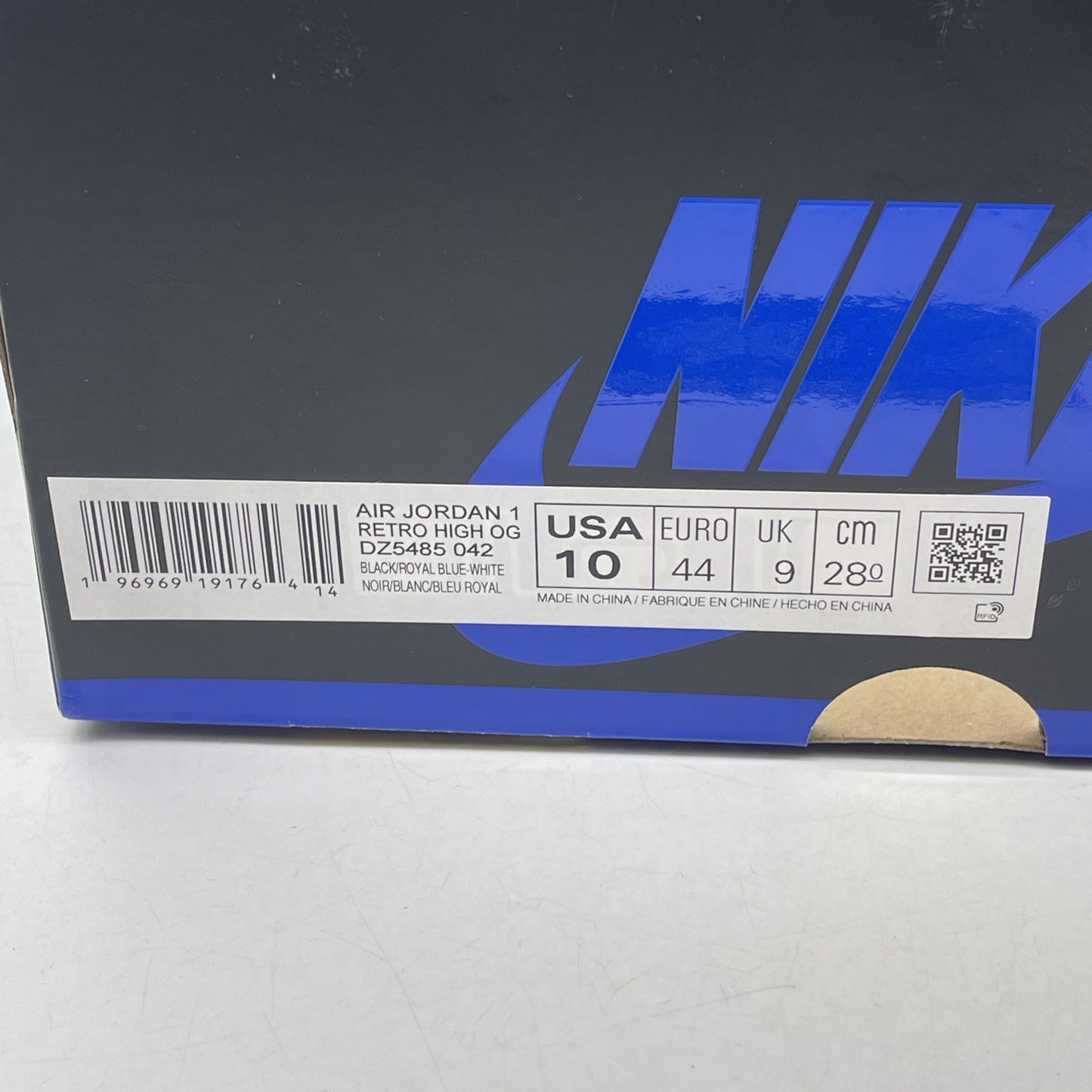 Size 10 - Air Jordan 1 Retro OG High Royal Reimagined Suede (DZ5485-042)