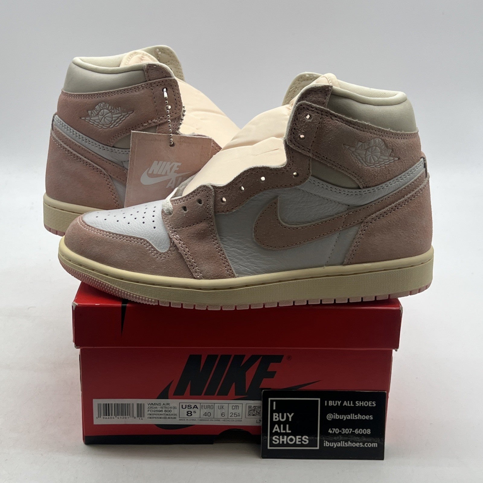 Size 8.5 - Air Jordan 1 Retro OG High Washed Pink W (FD2596-600)