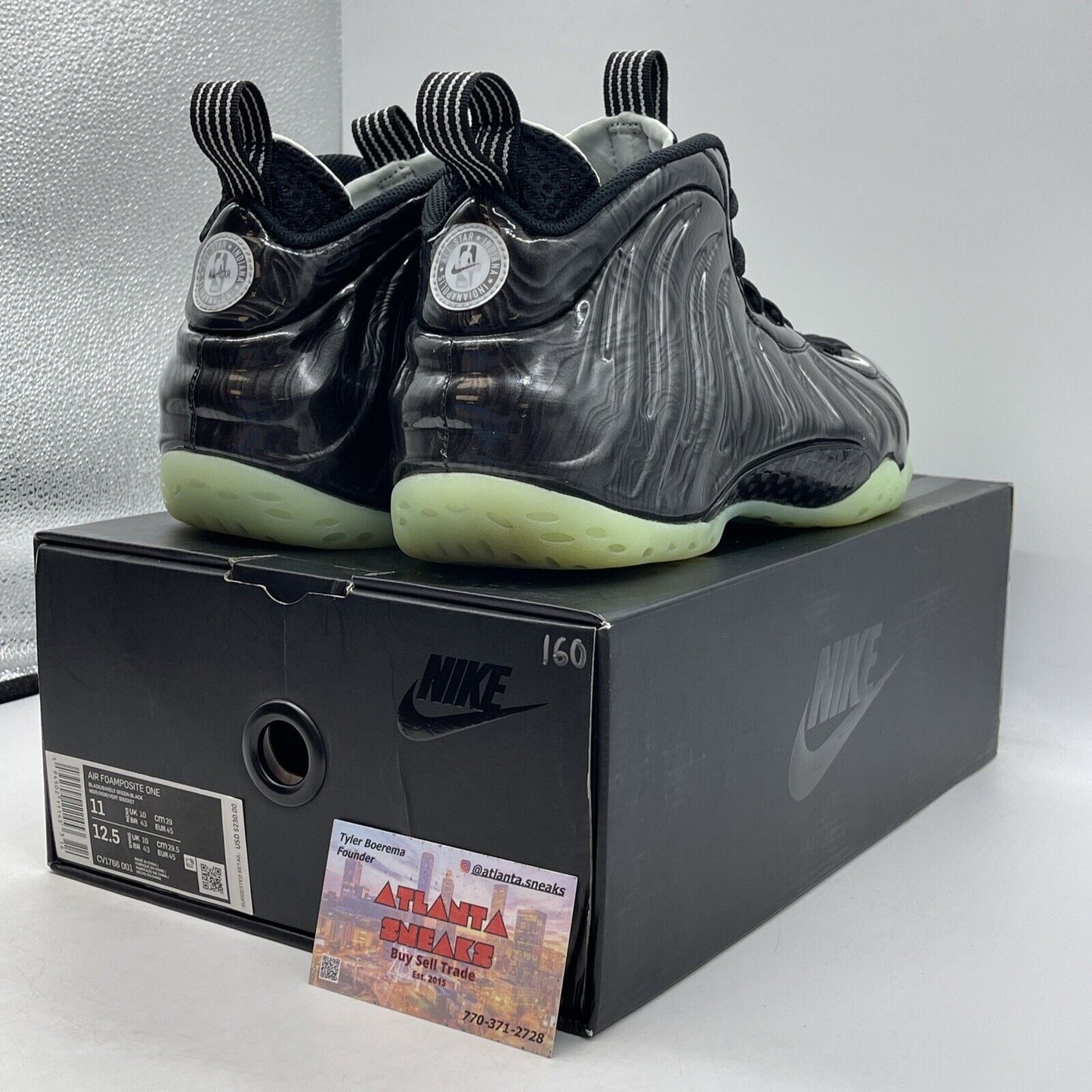 Size 11 - Nike Air Foamposite One All-Star 2021 Green Black Leather (CV1766-001)