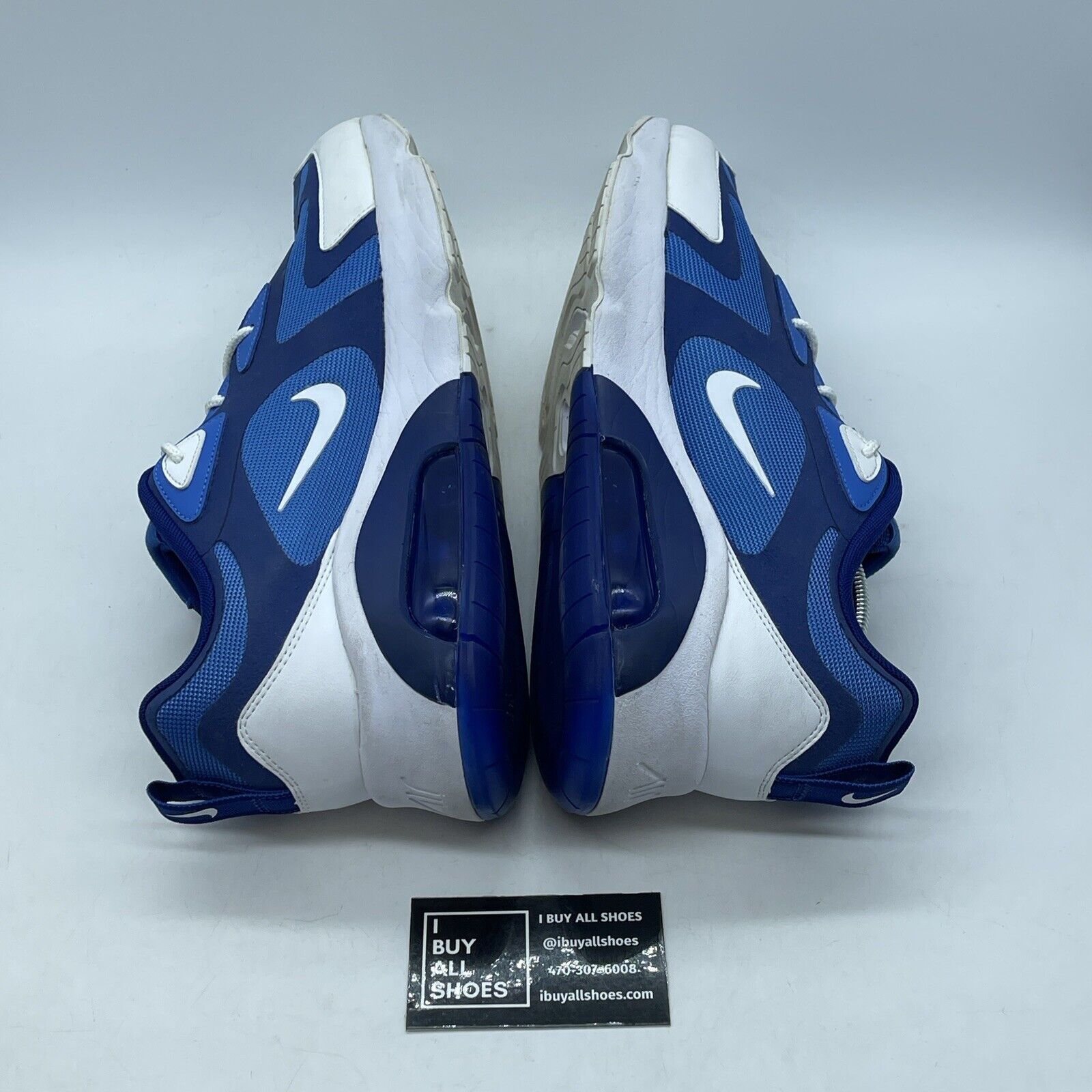 Size 13 - Nike Air Max 200 Pacific Blue White Suede Leather (AQ2568-400)