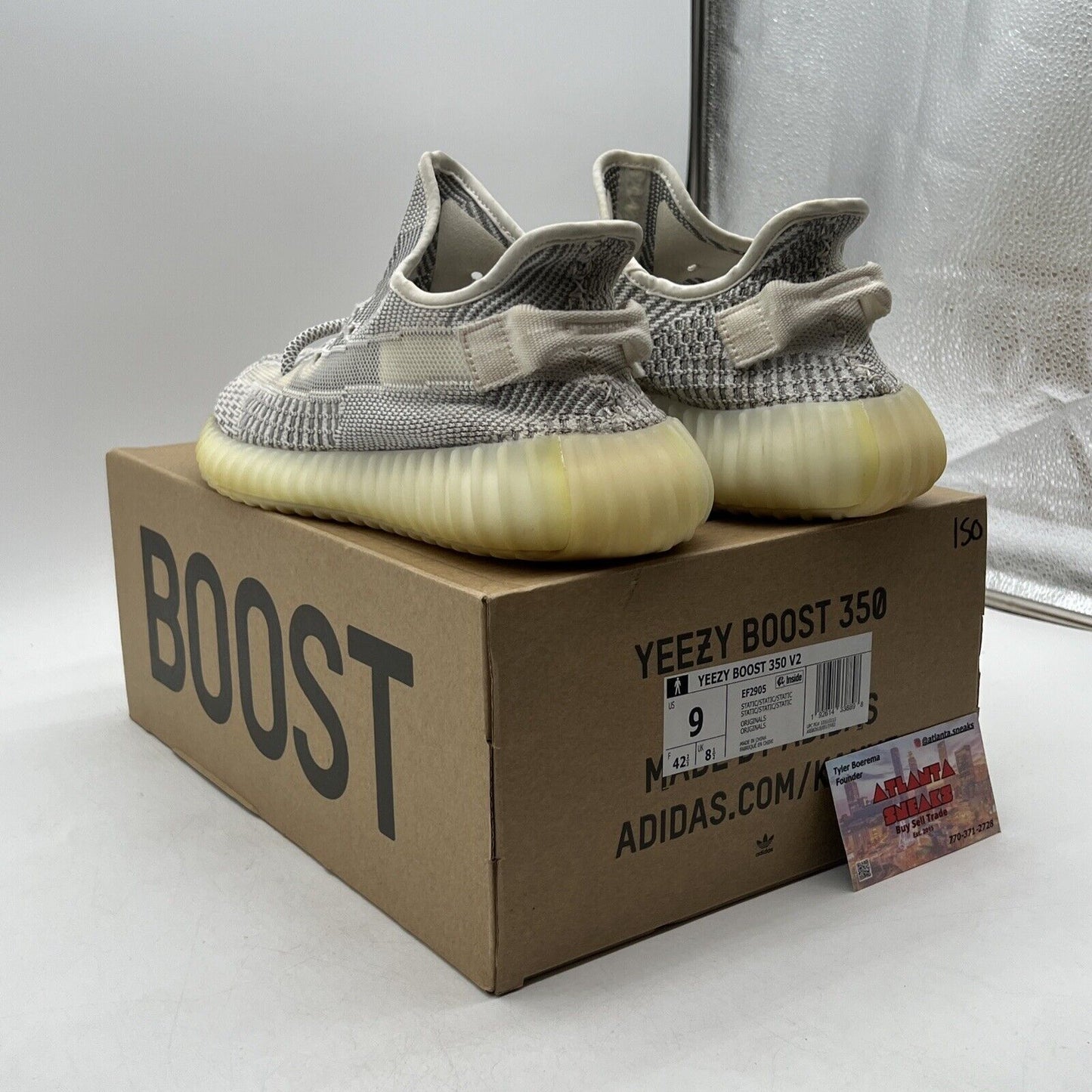 Size 9 - adidas Yeezy Boost 350 V2 2018 Low Static Non-Reflective Grey (EF2905)