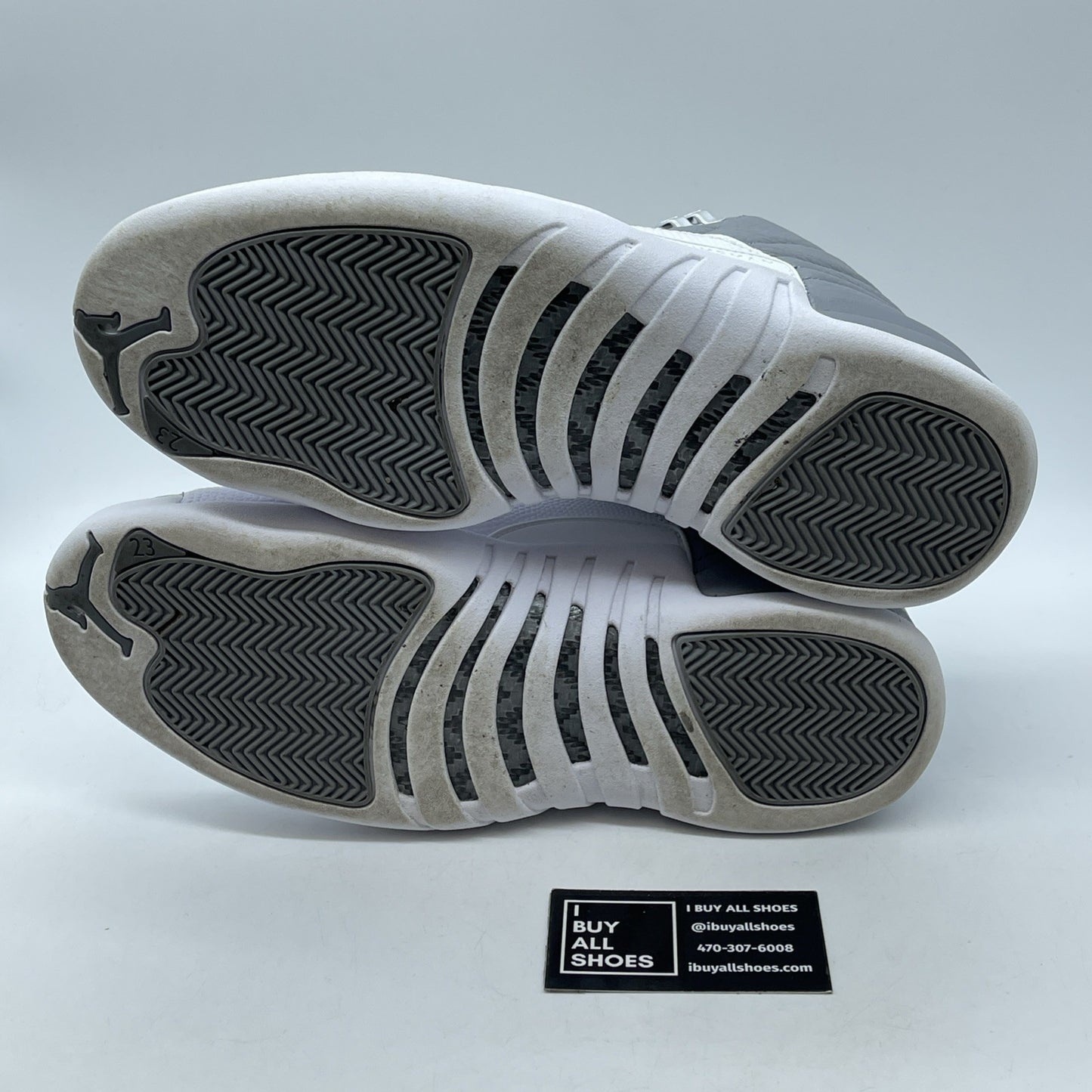 Size 11 - Jordan 12 Stealth 2022 Grey White Leather (CT8013-015)