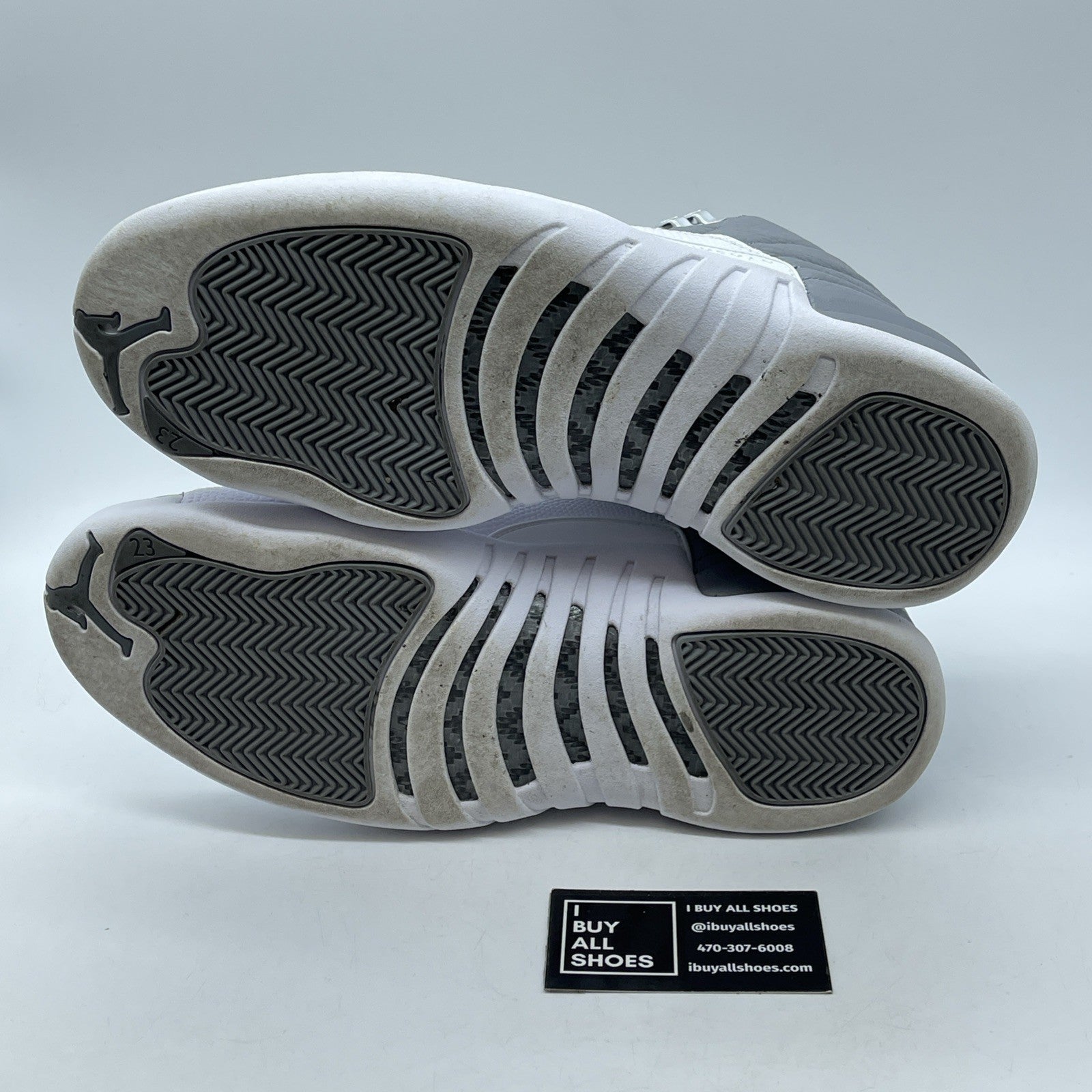 Size 11 - Jordan 12 Stealth 2022 Grey White Leather (CT8013-015)
