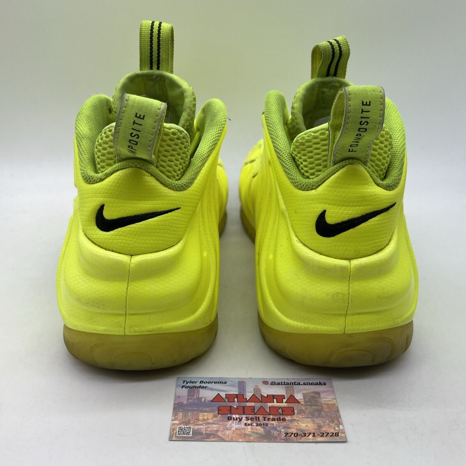 Size 13 - Nike Air Foamposite Pro Volt 2014 Black (624041-700 14)