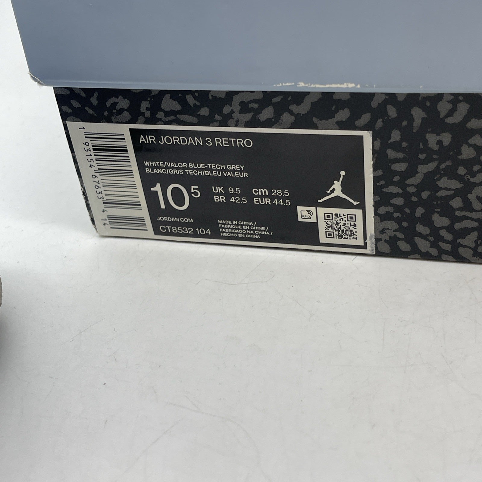 Size 10.5 - Air Jordan 3 Retro Mid UNC (CT8532-104)