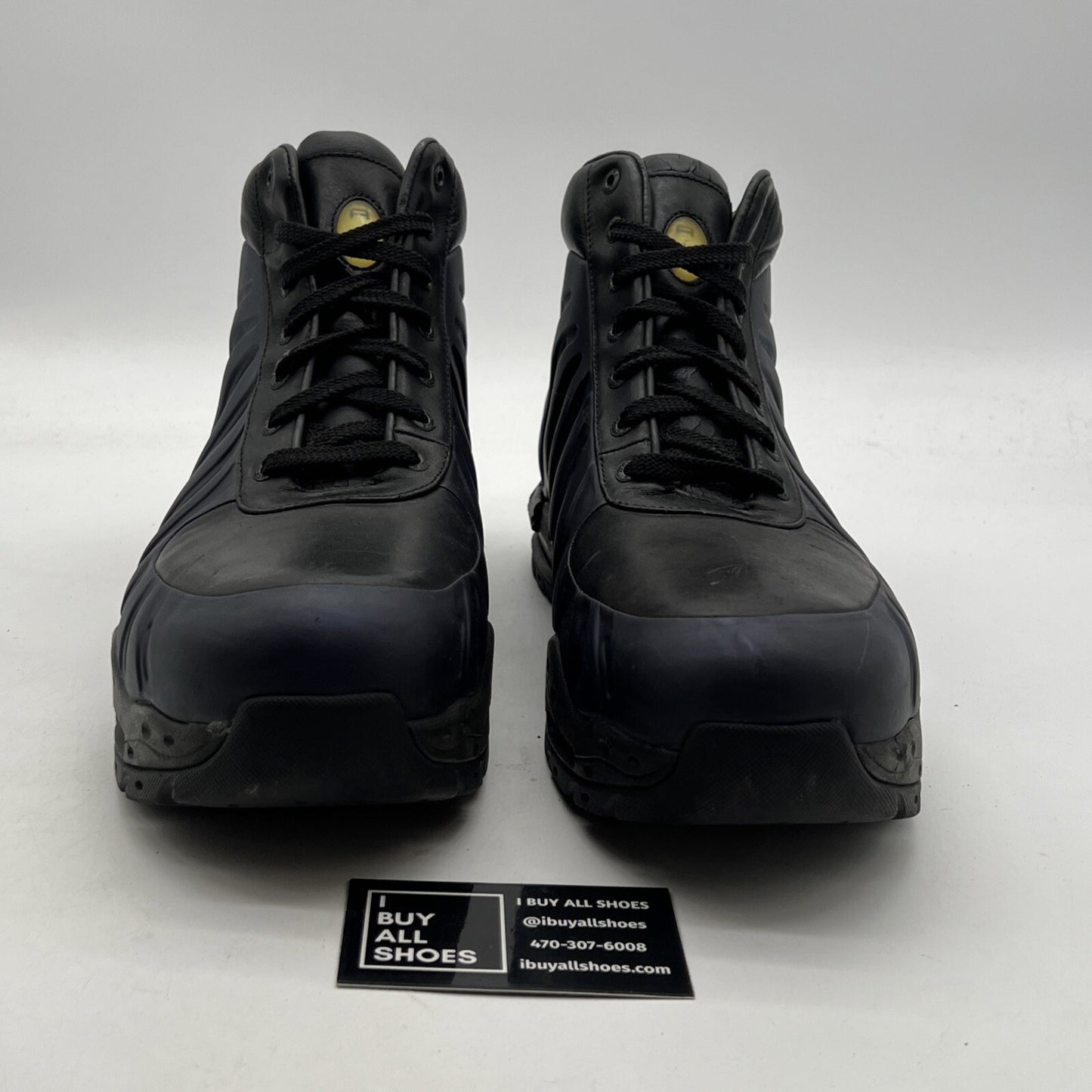 Size 12 - Nike Foamposite Black/Club Purple (333791-504)