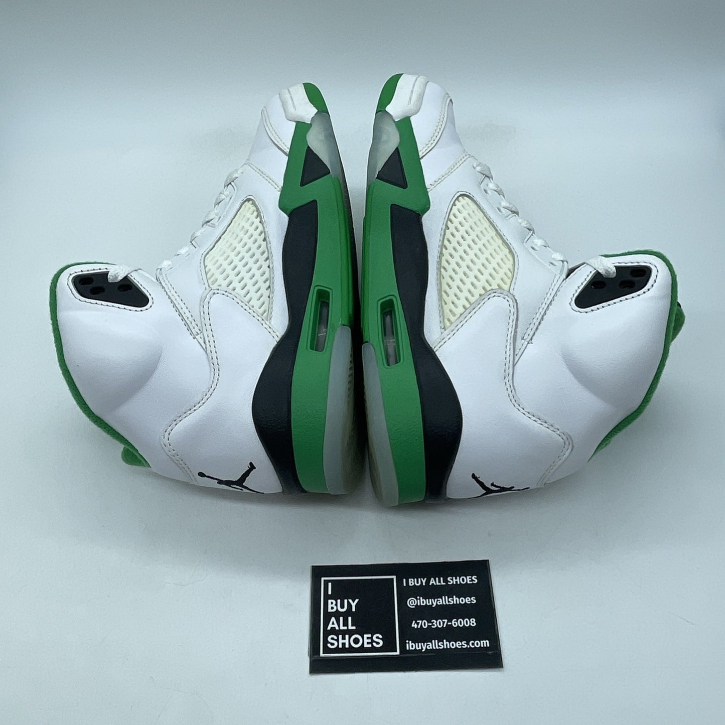 Size 8W - Air Jordan 5 Retro Lucky Green White Black Leather (DD9336-103)