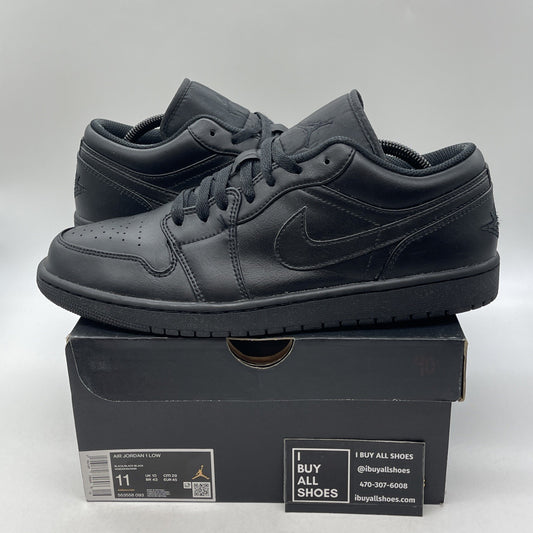 Size 11 - Air Jordan 1 2022 Low Triple Black (553558-093)