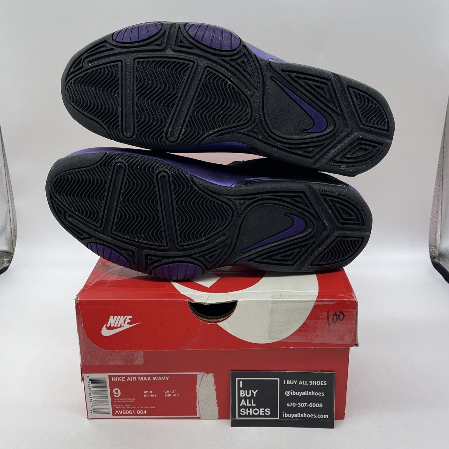 Size 9 - Nike Air Max Wavy Eggplant Black Purple (AV8061-004)