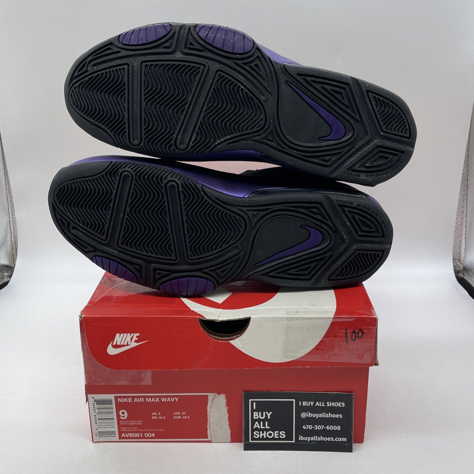 Size 9 - Nike Air Max Wavy Eggplant Black Purple (AV8061-004)