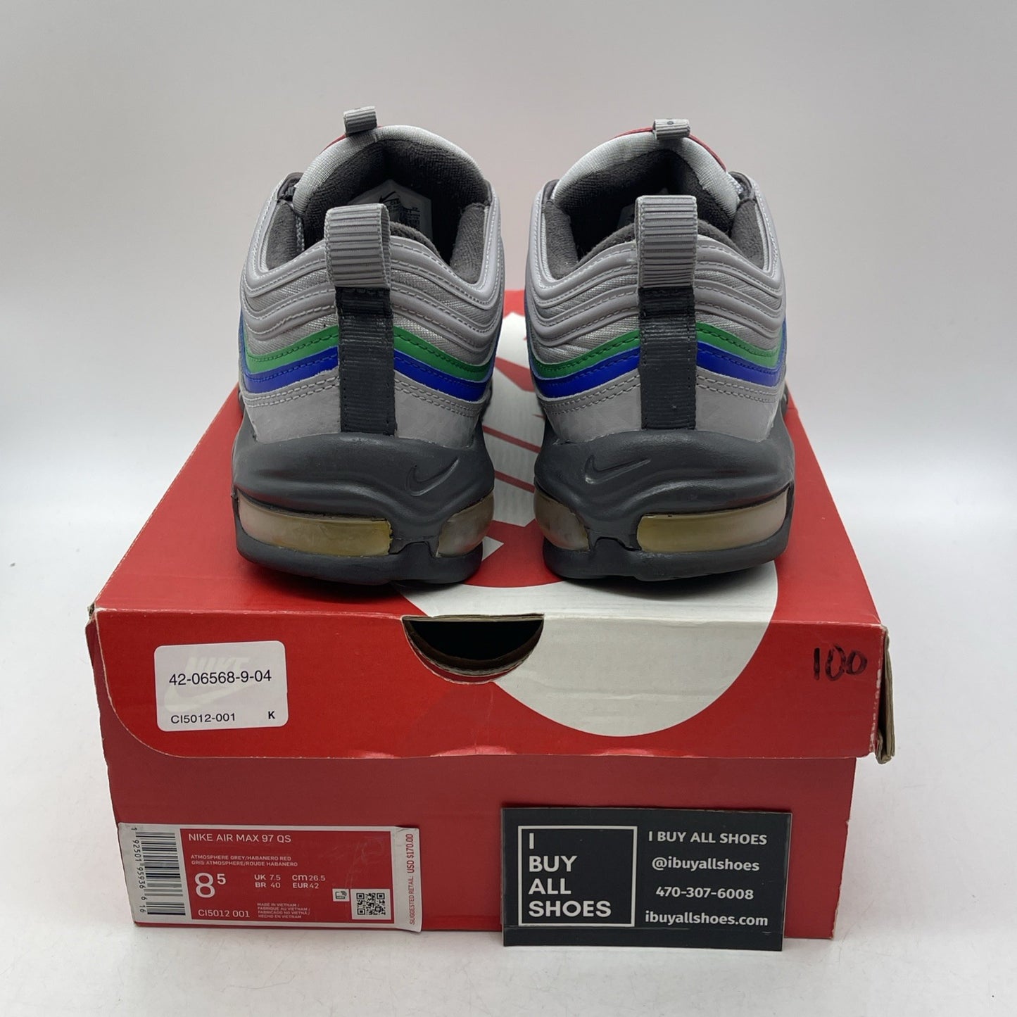 Size 8.5 - Nike Air Max 97 Nintendo 64 (CI5012-001)