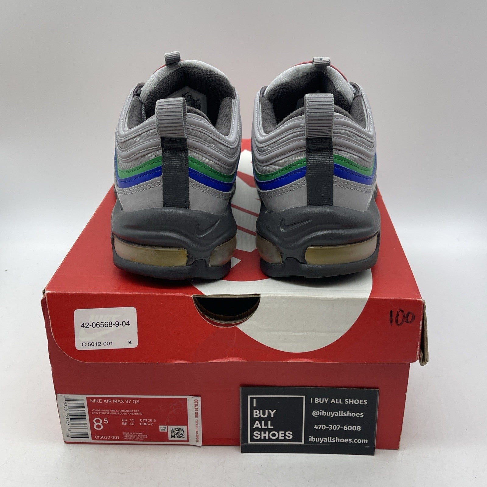 Size 8.5 - Nike Air Max 97 Nintendo 64 (CI5012-001)